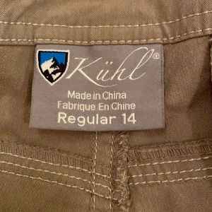 Kuhl Convertible Splash Roll Up Pant Size 14